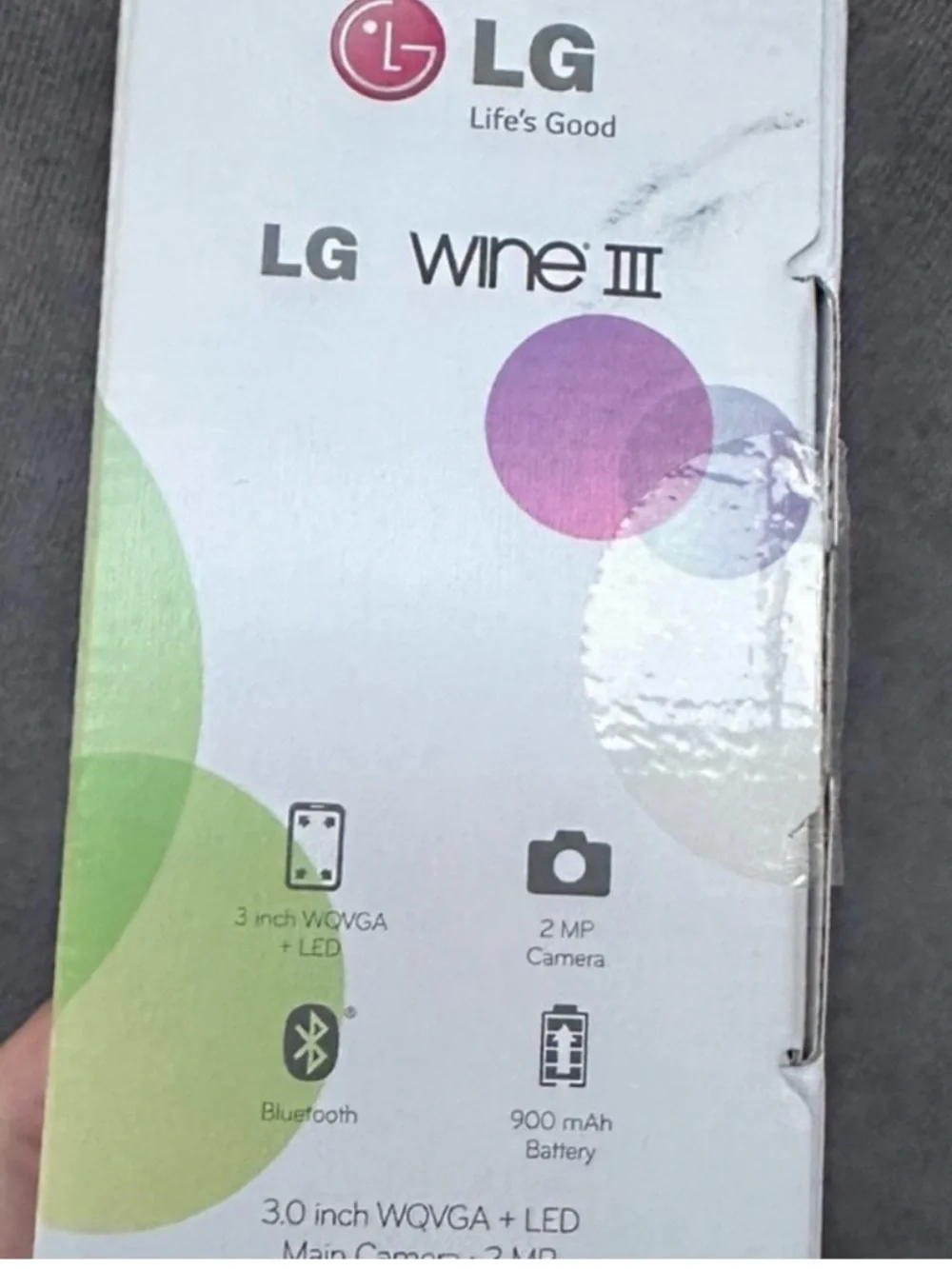 LG UN530 Wine III U.S Cellular Flip Phone WORKS W/ Original Box vintage